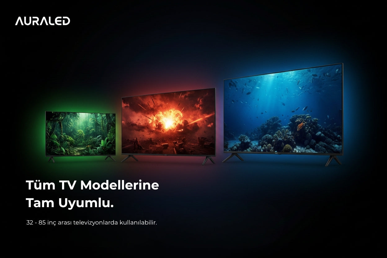 AURALED Görüntüye Duyarlı TV Arkası Akıllı Led Sistemi